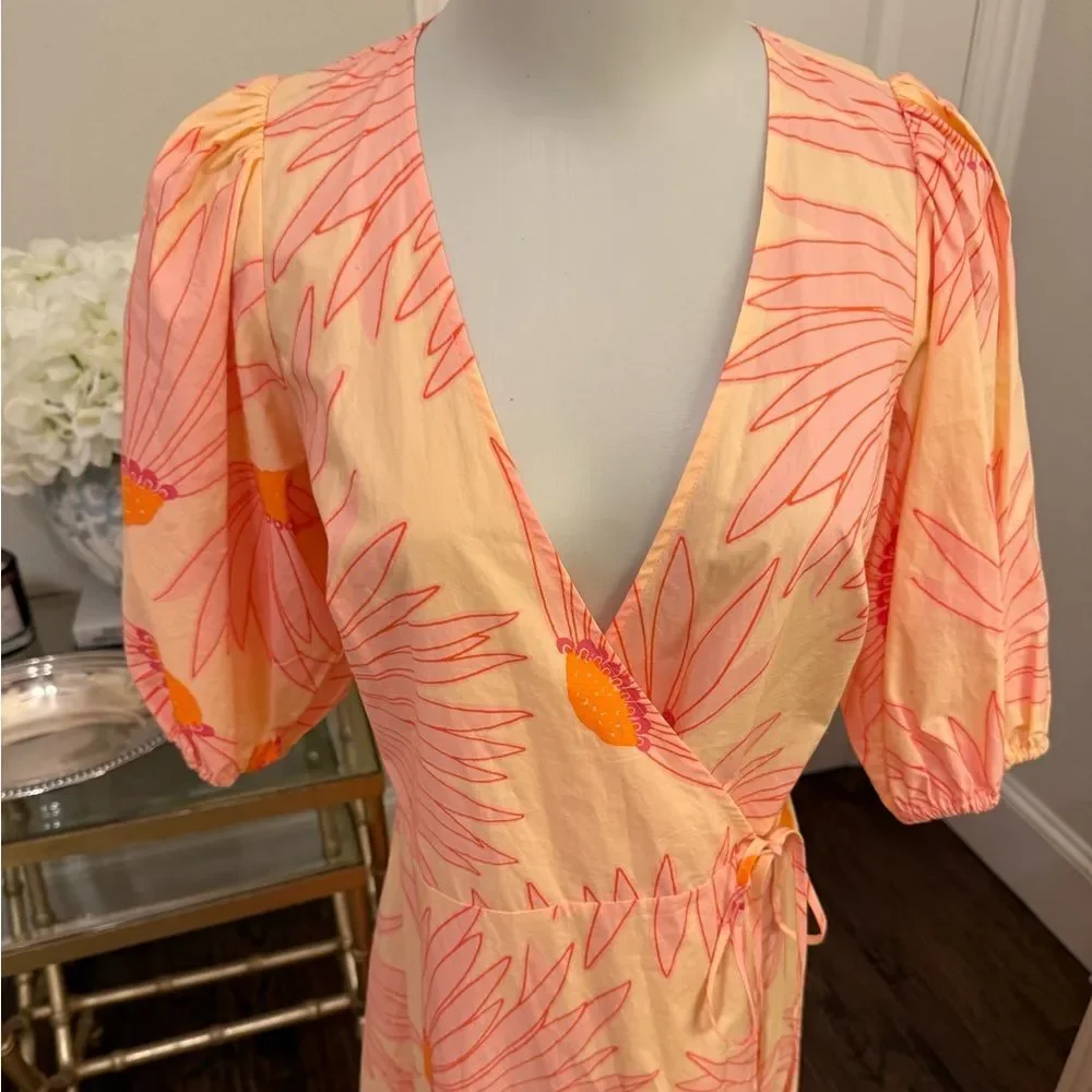 KATE SPADE Falling Flower Wrap Dress AF4